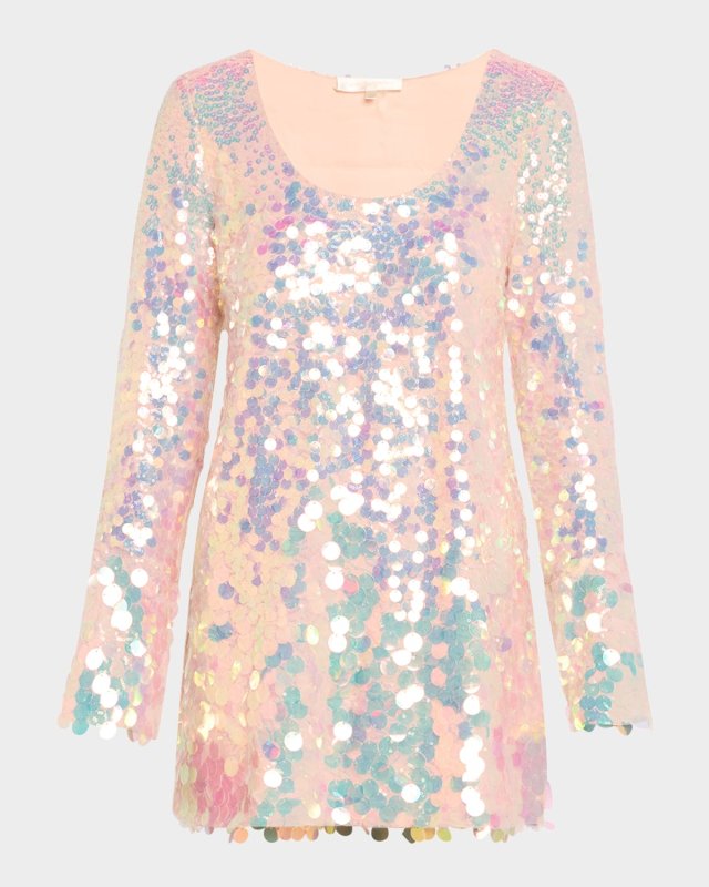Risbo Sequined Mini Dress